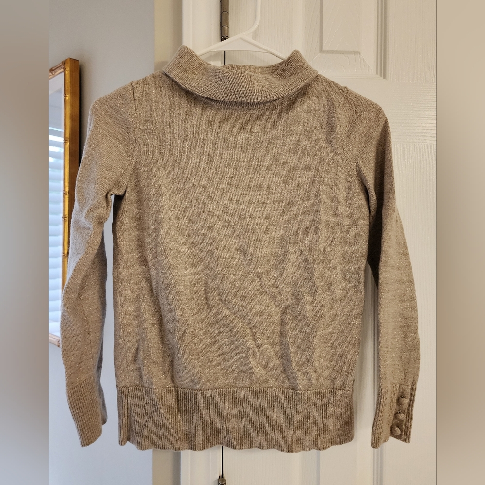 Talbots Beige Cowl Neck Sweater